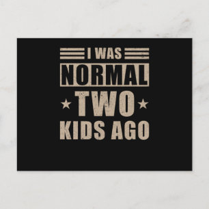 Mum Funny Saying Two Children Postcard