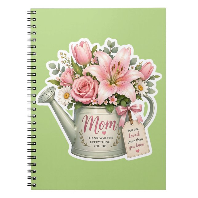 Mum Garden Flowers Notebook (Front)