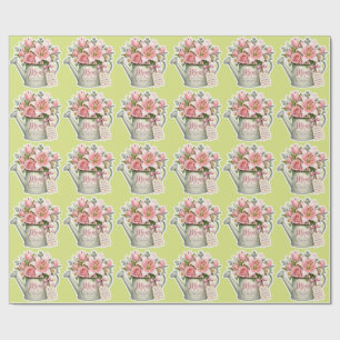 Mum Garden Flowers Wrapping Paper