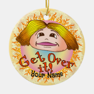 Mum Get Over It Ceramic Tree Decoration