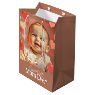 Mum Gift Add Photo and Text Medium Gift Bag