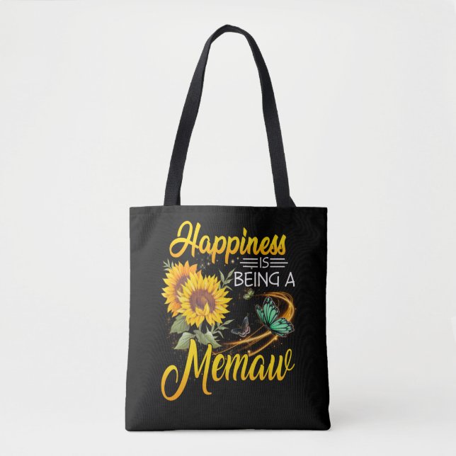 Mum Gift | Happiness Is Being A Mama Tote Bag (Front)