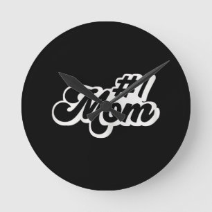 Mum Gifts for Women Heart Mother's Day Mum Round Clock