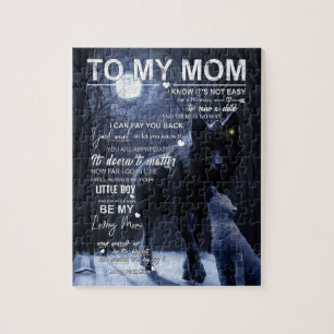 Mum Gifts Letter To My Mum Love From Son Jigsaw Puzzle