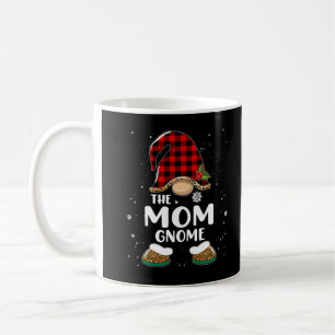 Mum Gnome Buffalo Plaid Matching Family Christmas Coffee Mug