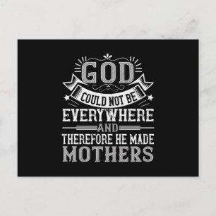 Mum - God could not be everywhere Postcard