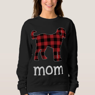 Mum Goldendoodle Red Plaid Christmas Matching Fami Sweatshirt