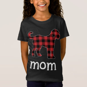 Mum Goldendoodle Red Plaid Christmas Matching Fami T-Shirt