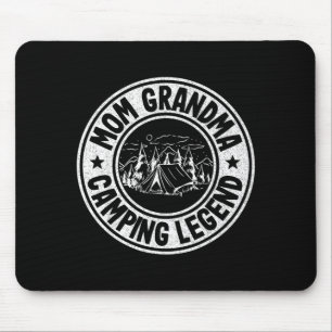 Mum grandma camping legend rv camper outdoor women mouse mat