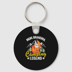 Mum grandma camping legend rv camper sloth women key ring