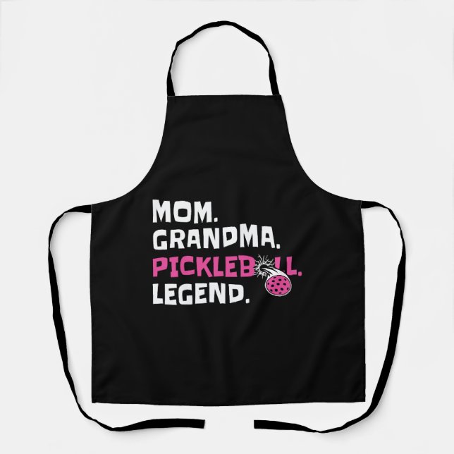 Mum Grandma Pickleball Legend Coach Player Pro Apron (Front)