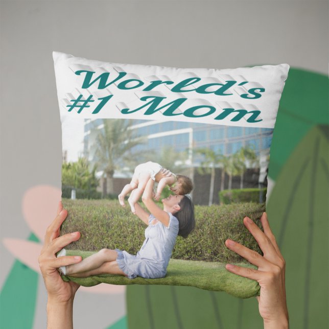 Mum green photo  cushion (Creator Uploaded)