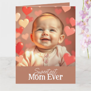 Mum Greeting Card Add Two Photos and Text