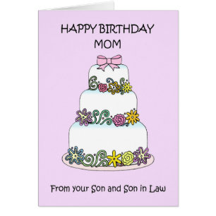 Mum Happy Birthday from Son and Son in Law