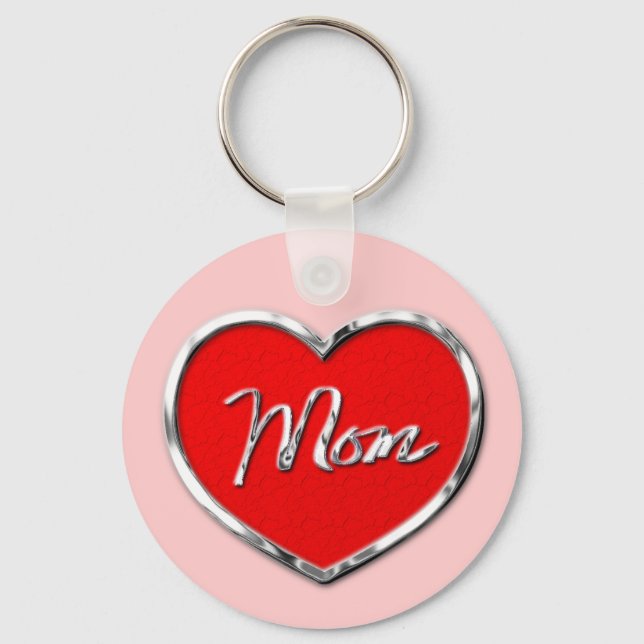 Mum Heart Key Chain (Front)
