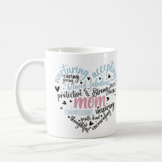 Mum Heart Loving Caring Sweet Gentle  Coffee Mug