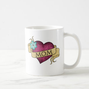 Mum Heart Tattoo Mug