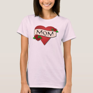 Mum heart tattoo t-shirt