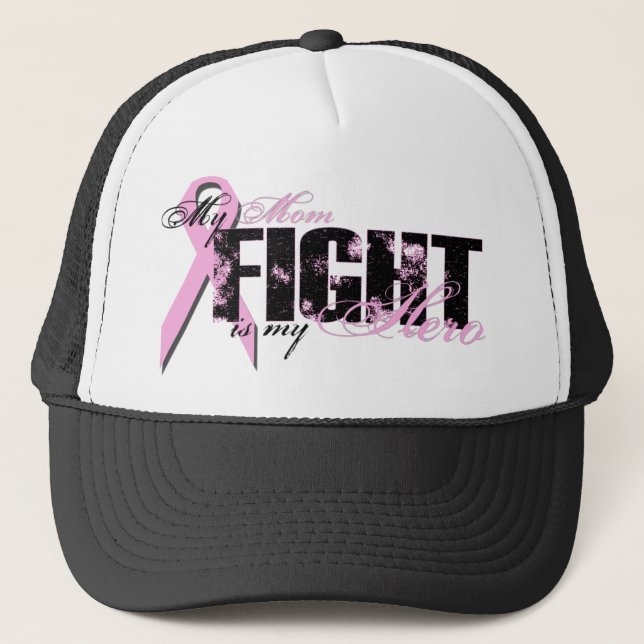 Mum Hero - Fight Breast Cancer Trucker Hat (Front)