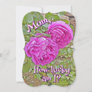 Mum, How Lucky Am I?/roses/Mother's Day
