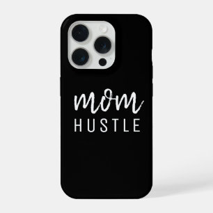 Mum Hustle Modern Script Black Mother's Day iPhone 15 Pro Case