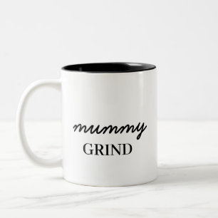 Mum Hustle Modern Stylish Mother’s Day Two-Tone Coffee Mug