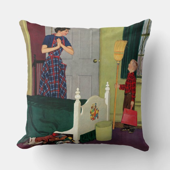 Mum, I Cleaned My Room! Cushion (Front)