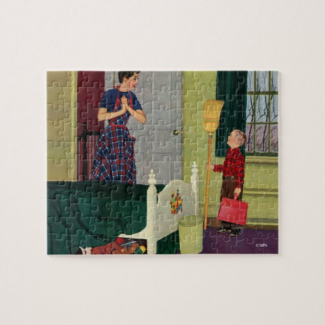 Mum, I Cleaned My Room! Jigsaw Puzzle (Horizontal)