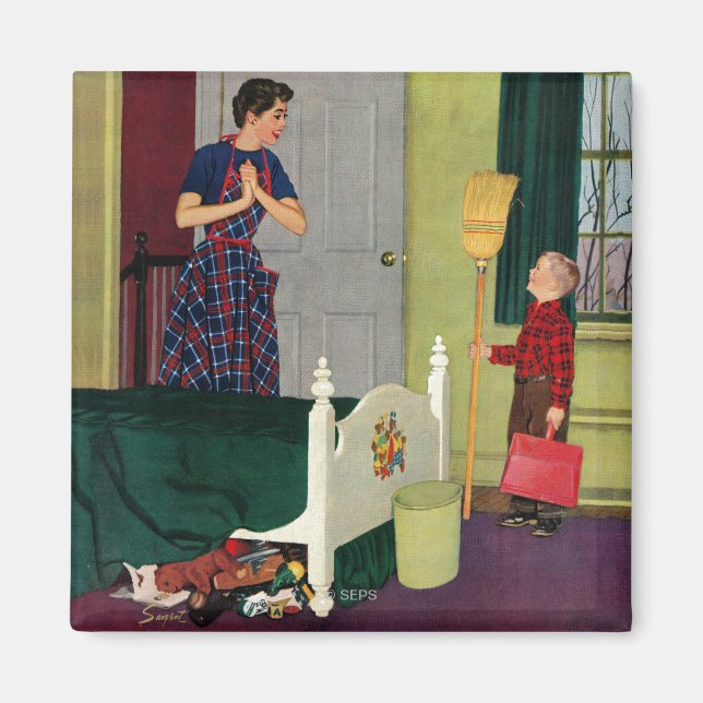 Mum, I Cleaned My Room! Magnet (Front)