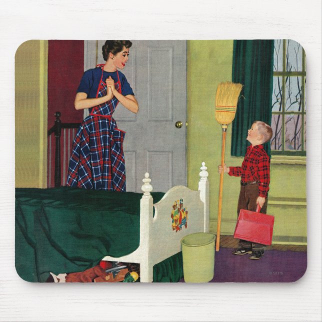 Mum, I Cleaned My Room! Mouse Mat (Front)