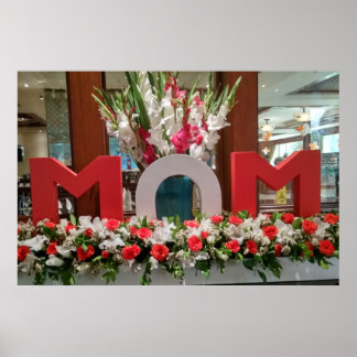 "Mum, I Love You" – A Heartfelt Floral Tribute Poster