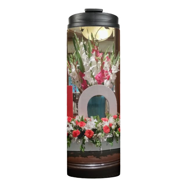 "Mum, I Love You" – A Heartfelt Floral Tribute Thermal Tumbler (Front)