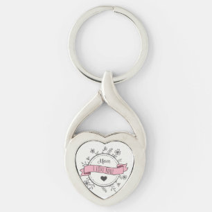 Mum I love You Key Ring