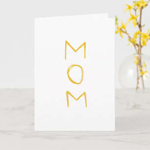 Mum I Love You. Kids handwriting. Mothers day Card