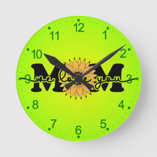 Mum I Love You - Mother's Day  Round Clock