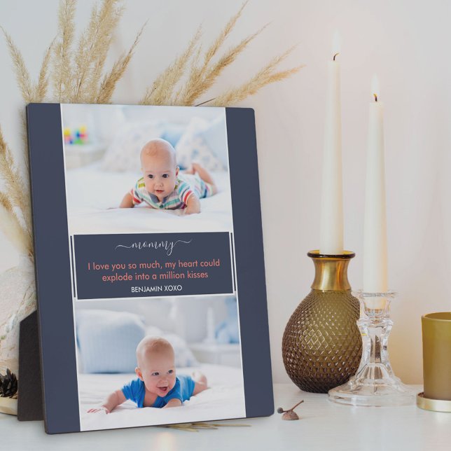 Mum I love you Poem 2 Photo Blue Plaque (Creator Uploaded)