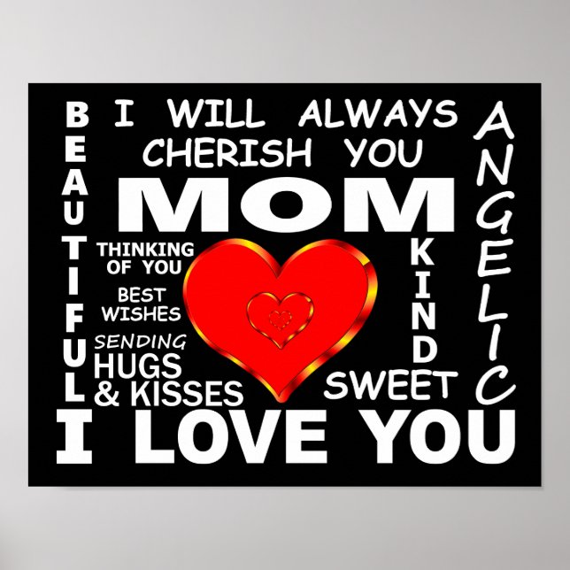 Mum I Love You Poster (Front)