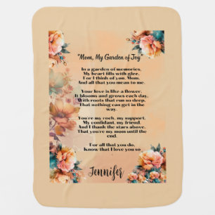 Mum In a Garden of Memories Baby Blanket