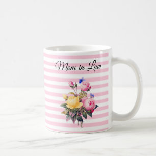 Mum in Law Rose Bouquet Personalised Mug