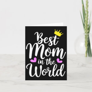 Mum in the world shirt funny cute women mothers da card