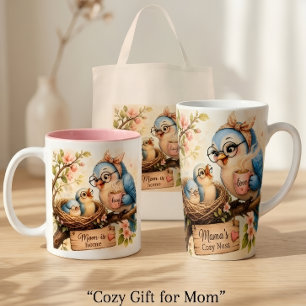 Mum Is Home Bird Mug Cute Gift for Mum
