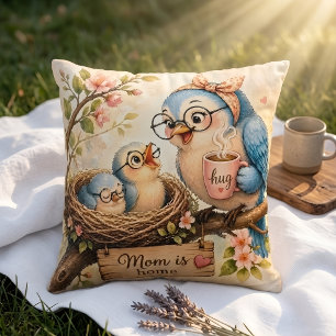 Mum Is Home Throw Pillow