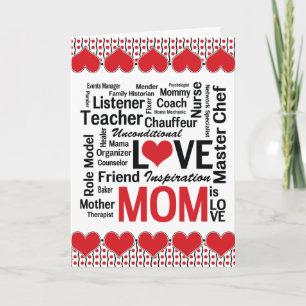 Mum is Love - Mother's Day for Multitalented Mum Card
