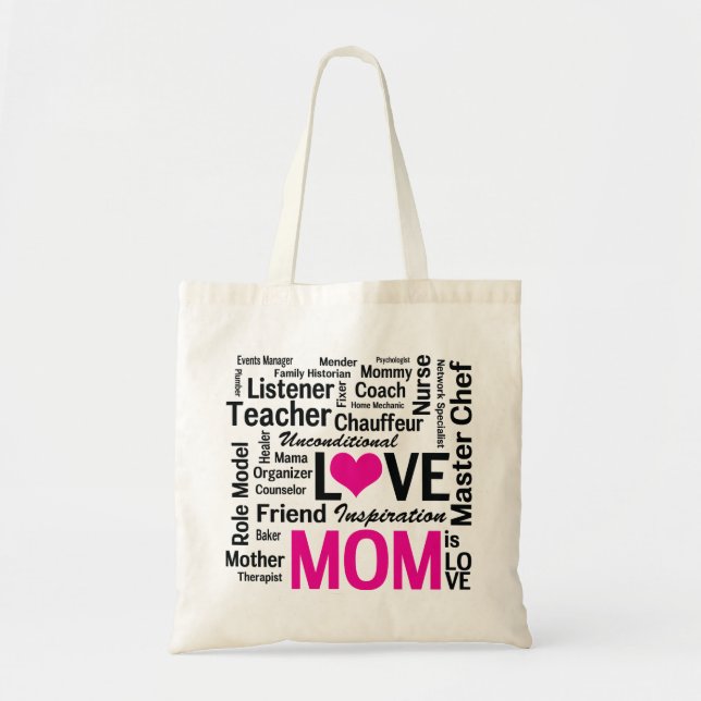 Mum is Love Mother's Day Shopping Bag (Front)