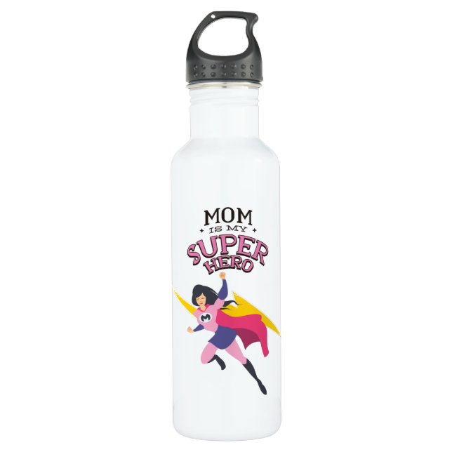 Mum is my superhero 710 ml water bottle (Front)