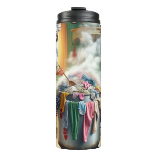 Mum is on the brink of a nervous breakdown.  thermal tumbler