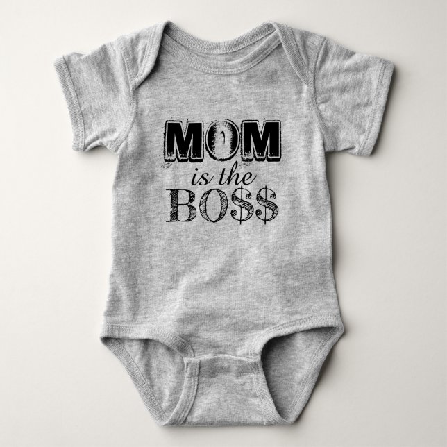 Mum is the boss baby bodysuit (Front)