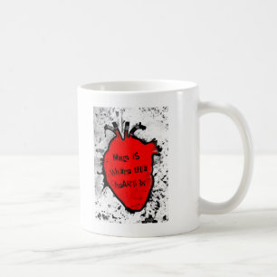 mum is where the anatomical heart is coffee mug
