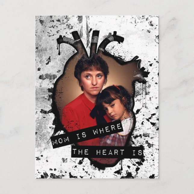 mum is where the heart is postcard (Front)