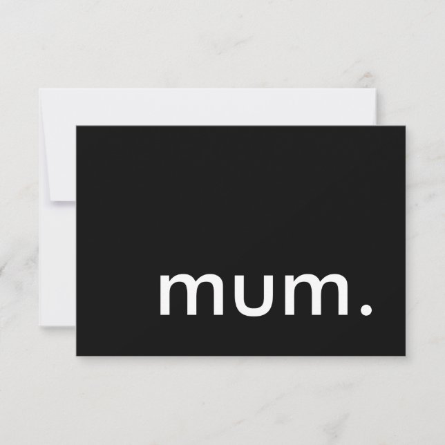 mum. it's a surprise party! invitation (Front)